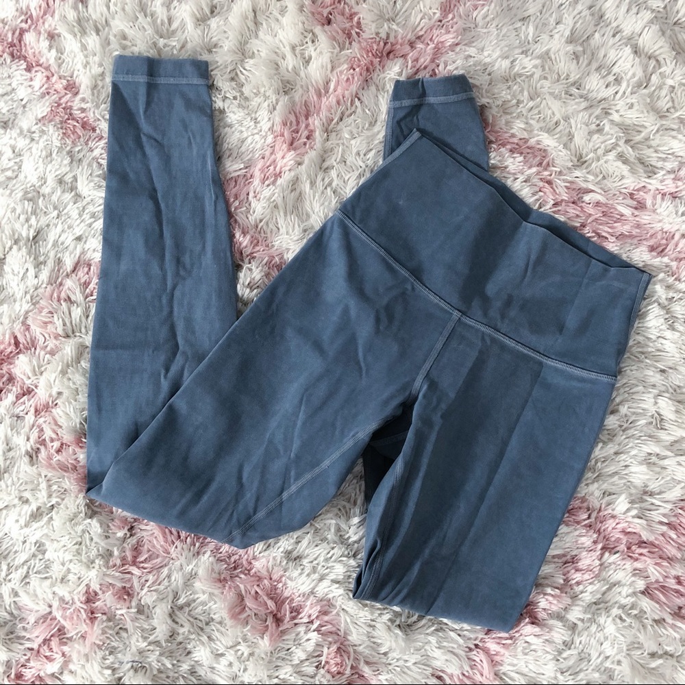 Lululemon Slate Blue 7/8 Leggings 4